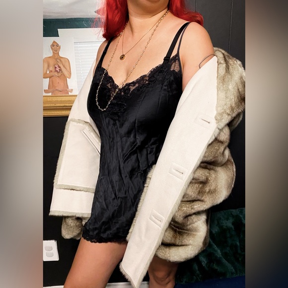 Dennis by Dennis Basso Reversible Faux Fur Coat Size L - Picture 3 of 10